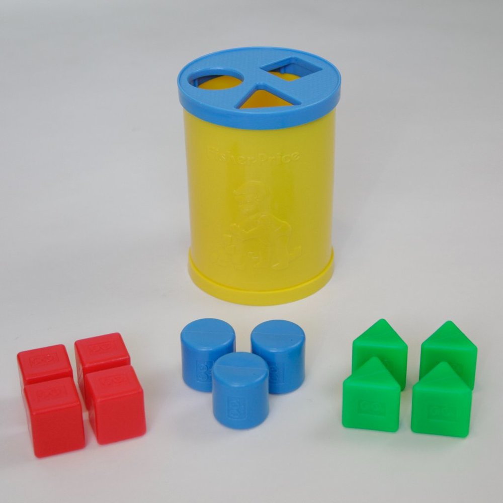 Vintage Fisher Price Shape Sorter, Baby's First Blocks #1024, Baby/Toddler Toy